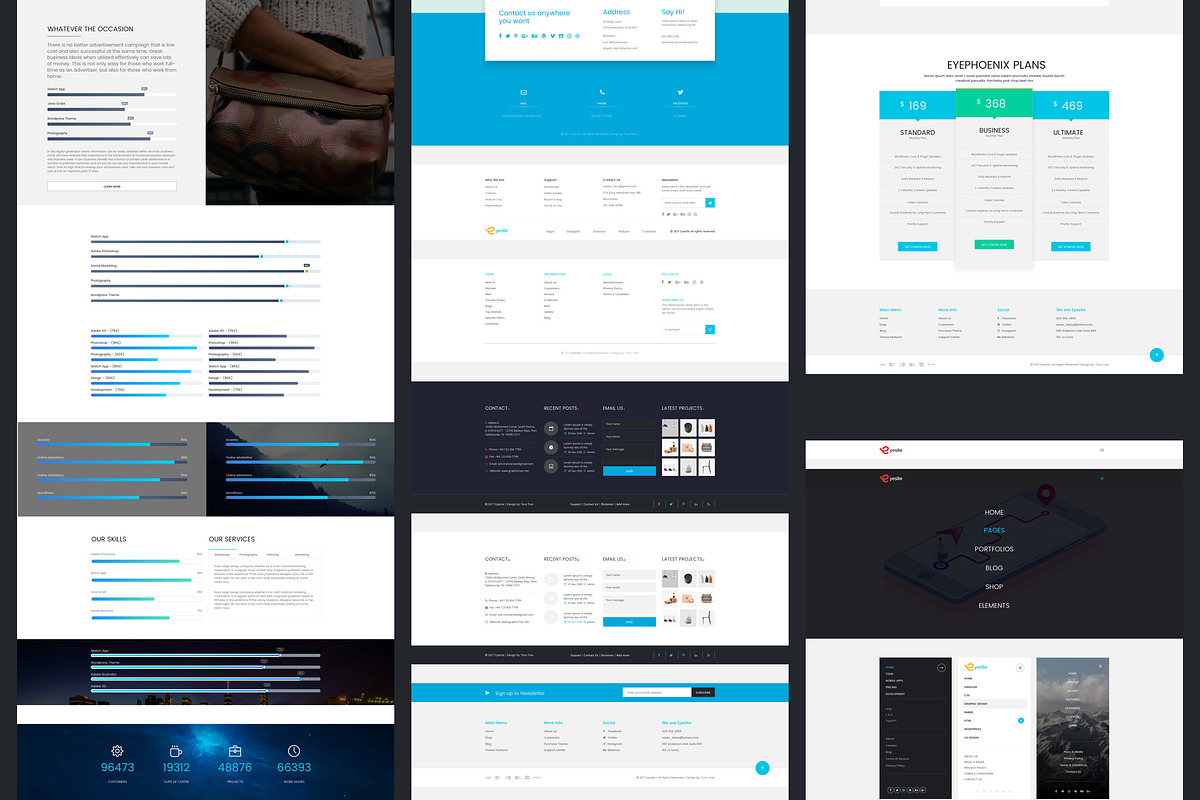 Multi-Prupose Sketch Template UI Kit, an UI Kit Template by App for Mobile & Website (Photo 21 of 21)