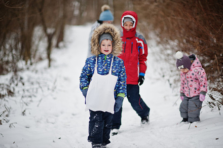 Mother with kids at winter day., a Person Photo by AS photostudio