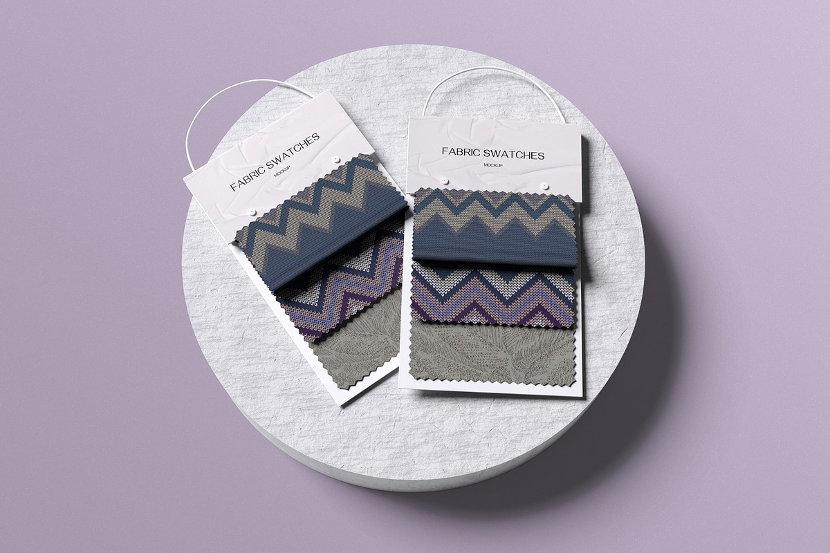 Fabric swatches mockup, a Merchandise Mockup by xavier_studio (Photo 3 of 5)