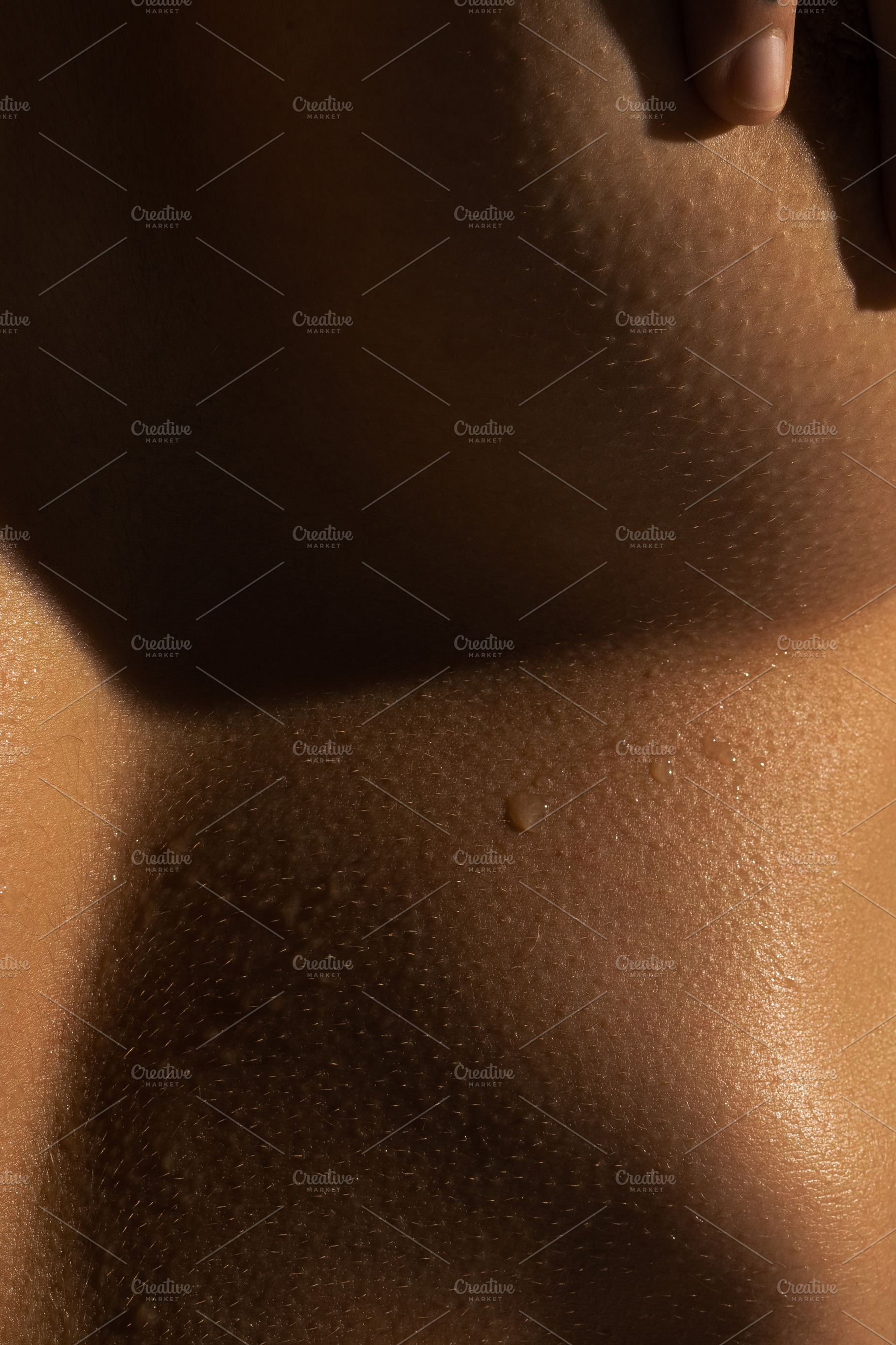 Close up part of woman's body. Detailed texture of human skin. Beauty, art, ski, a Person Photo by Volodymyr Melnyk