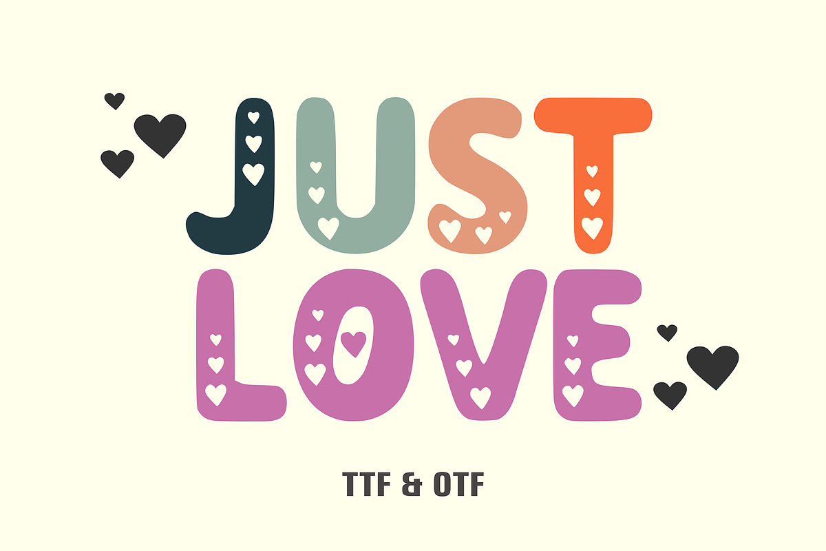 Simple Valentine - Kids Font Types, a Font by KiddoGlyphs Studio (Photo 2 of 3)