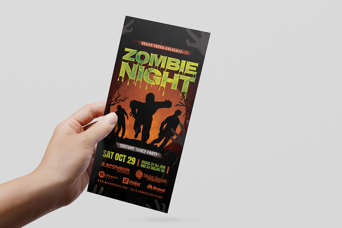 Halloween Party Flyer Template, a Flyer Template by BrandPacks (Photo 6 of 7)