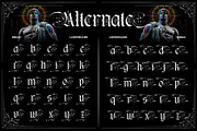 Kraken Gothic Typeface, a Blackletter Font by alit design (Thumbnail 11 of 20)