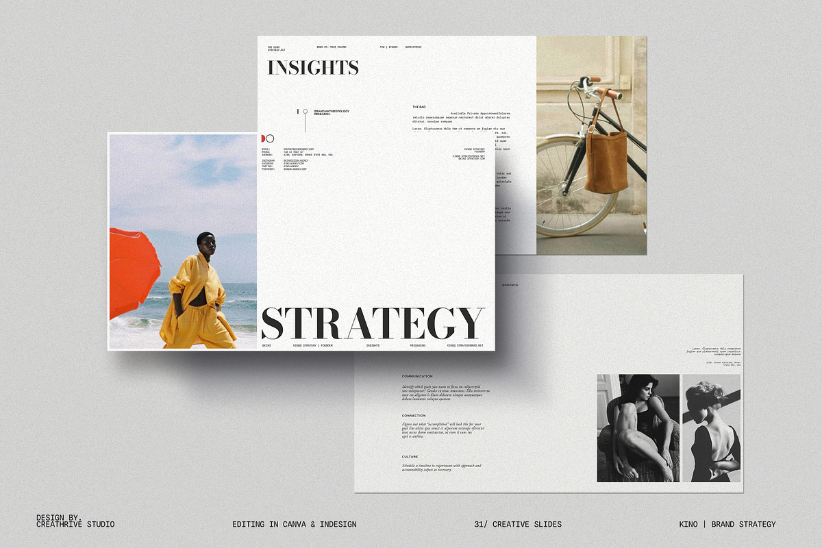 KINO | Brand Strategy, a Presentation Template by creathrivestudio (Photo 1 of 12)