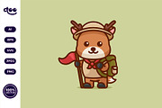 Simple Scout Deer cartoon vector, an Animal Illustration by Satisfactoons (Thumbnail 2 of 3)