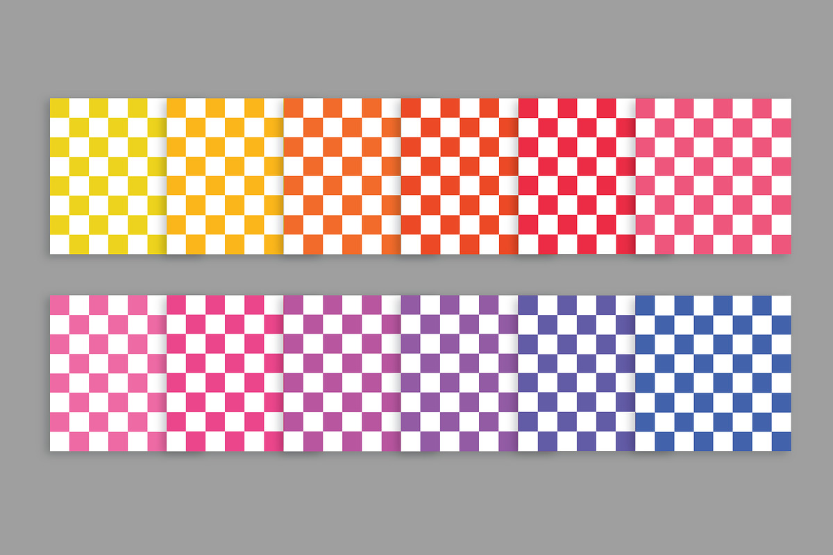 Rainbow Checkers Seamless Patterns, a Pattern Graphic by Running With Foxes (Photo 6 of 9)
