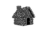 Cute House Silhouette Bundle, an Illustration by Designs_River (Thumbnail 16 of 31)
