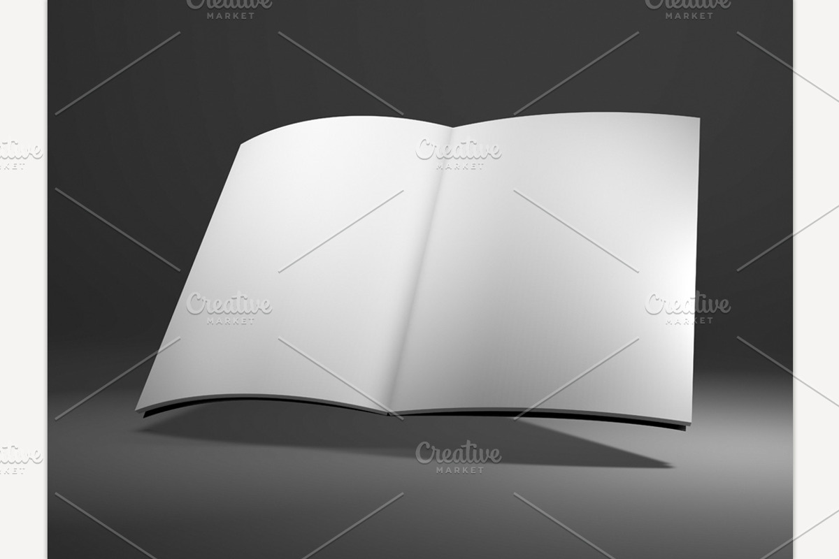 Magazine, book, booklet or brochure, a Print Template by 3D Graphics Shop