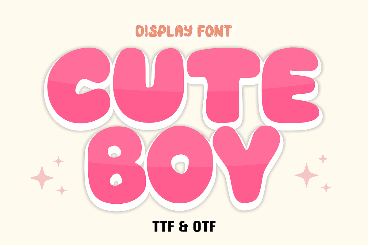 Cute Boy - Kids Font Types, a Font by KiddoGlyphs Studio (Photo 2 of 4)