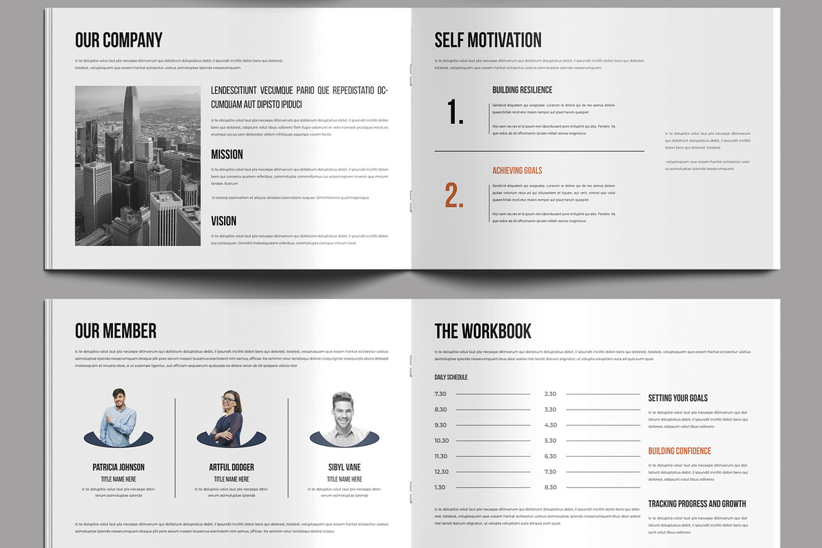 Course Workbook Landscape Template, a Brochure Template by MightyDesign (Photo 3 of 8)