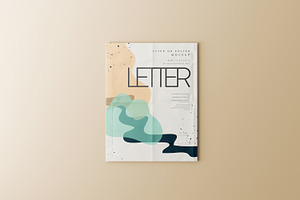 Letter Size Flyer Or Poster Mockup