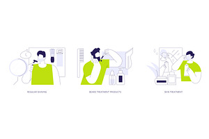Men self-care isolated cartoon, a Person Illustration by Visual Generation