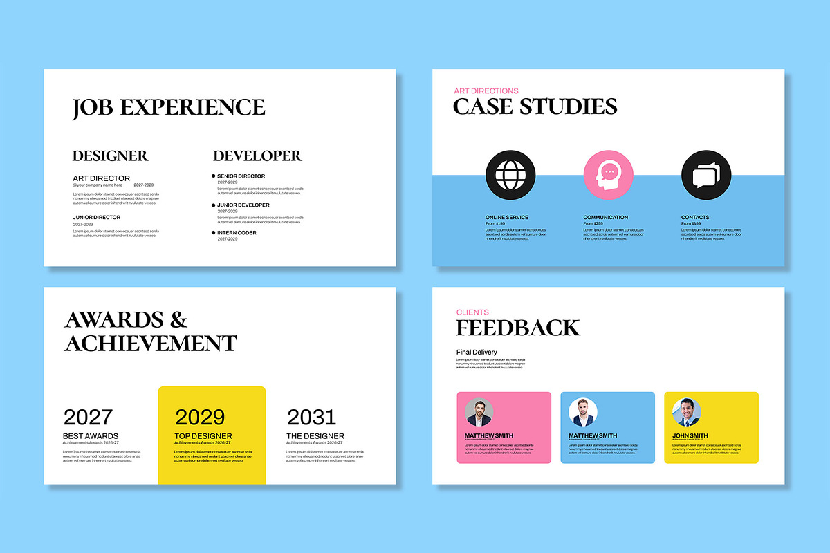Modern Portfolio Presentation, a Presentation Template by Mighty-Slide (Photo 4 of 5)
