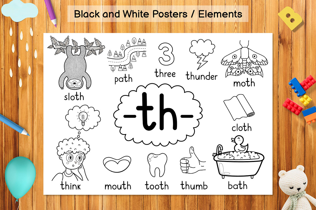 Phonics Objects Collection, an Education Illustration by Gulnara Sabirova (Photo 17 of 26)