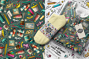 Designer Doodle Seamless Patterns, a Pattern Graphic by BALABOLKA (Thumbnail 7 of 8)