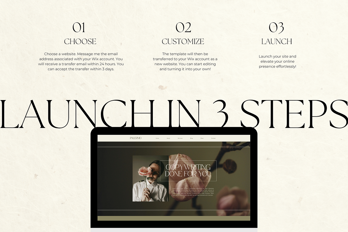 Wix Website Template Small Business, a Wix Template by Branding Babe Co. (Photo 5 of 10)