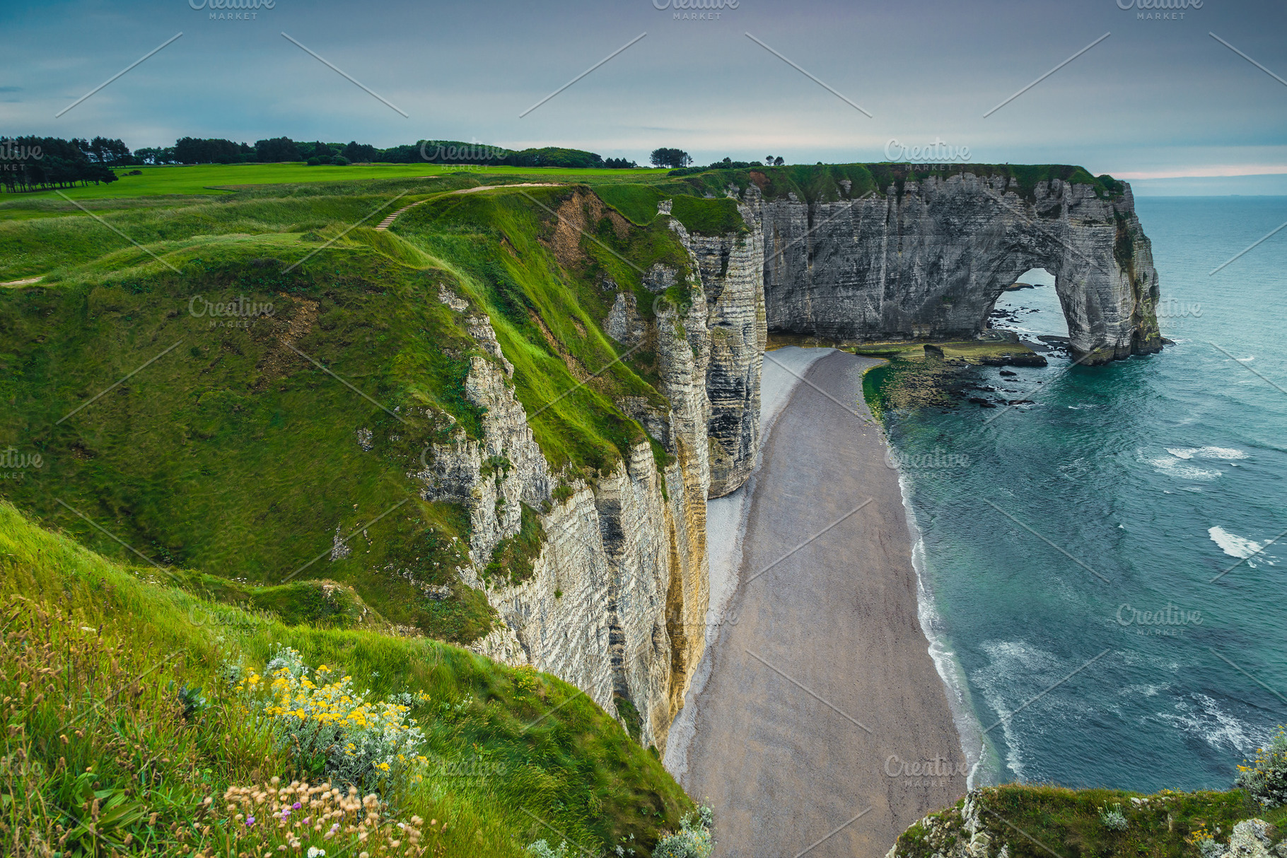 Majestic seaside with high cliffs, a Nature Photo by Alpine Dreams