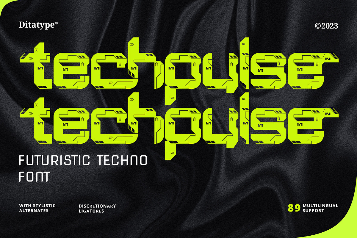 Techpulse, a Symbol Font by Ditatype (Photo 1 of 22)