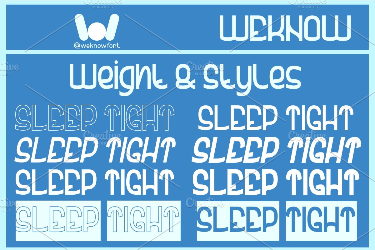 Sleep Tight font, a Font by weknow (Photo 7 of 8)