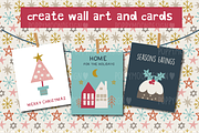 Tis the season clipart set, a Decorative Illustration by Poppymoondesign (Thumbnail 2 of 3)