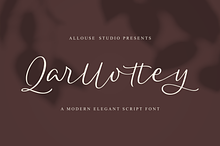 Qarllottey Modern Elegant Script F