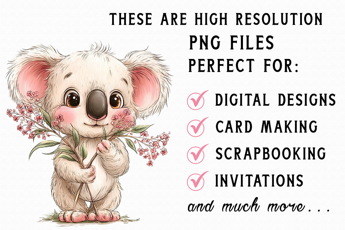 Whimsical Animals Clipart, an Illustration by Libby Wishes (Photo 6 of 6)