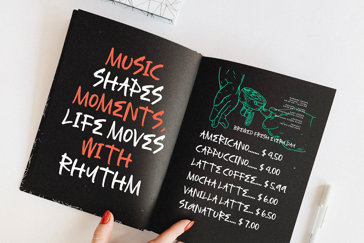 Asphalt Grunge Modern Handbrush Font, a Script Font by stylishtype.co (Photo 2 of 20)