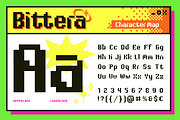 Bittera - Retro 8-bit Pixel, a Sans Serif Font by Artisan Themes (Thumbnail 2 of 11)