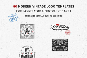 80 Modern Vintage Logos Vol 1