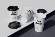 Coffee Cup Mock-Up, a Cups & Container Mockup by Satisfaction (Thumbnail 6 of 6)