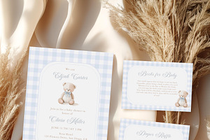 Teddy Bear Baby Shower Invite Bundle