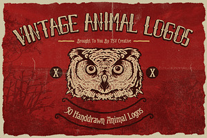 50 Vintage Animal Logo