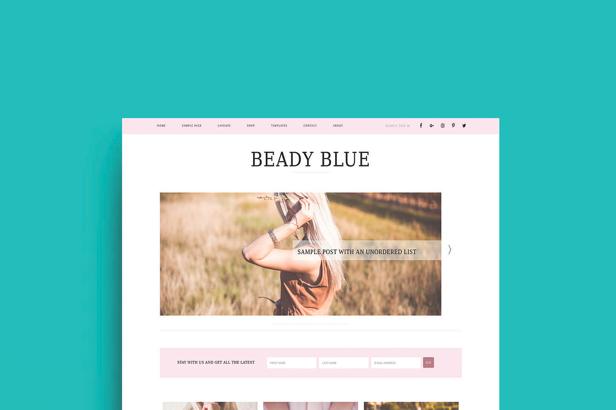 Blog+WooCommerce Beadyblue Theme, a WordPress Template by bluewebinfoway (Photo 2 of 3)