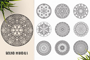 530 Vector Mandala Ornaments, an Animal Illustration by pixaroma (Thumbnail 52 of 55)