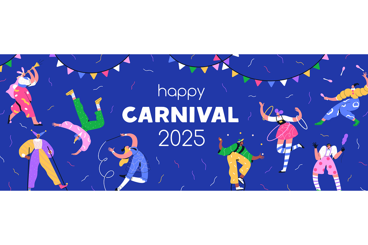Carnival, circus show poster, banner, a Background Graphic by Good Studio (Photo 3 of 6)