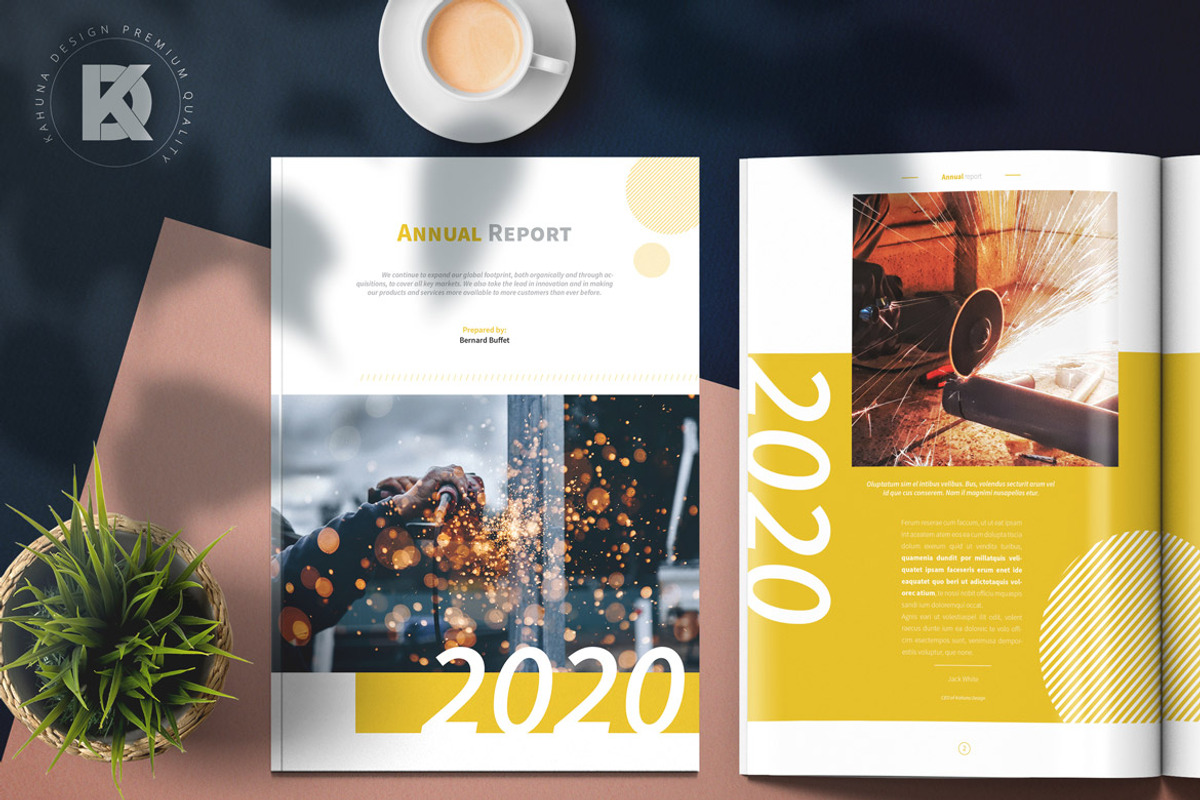Annual Report, a Brochure Template by Kahuna Design (Photo 1 of 11)