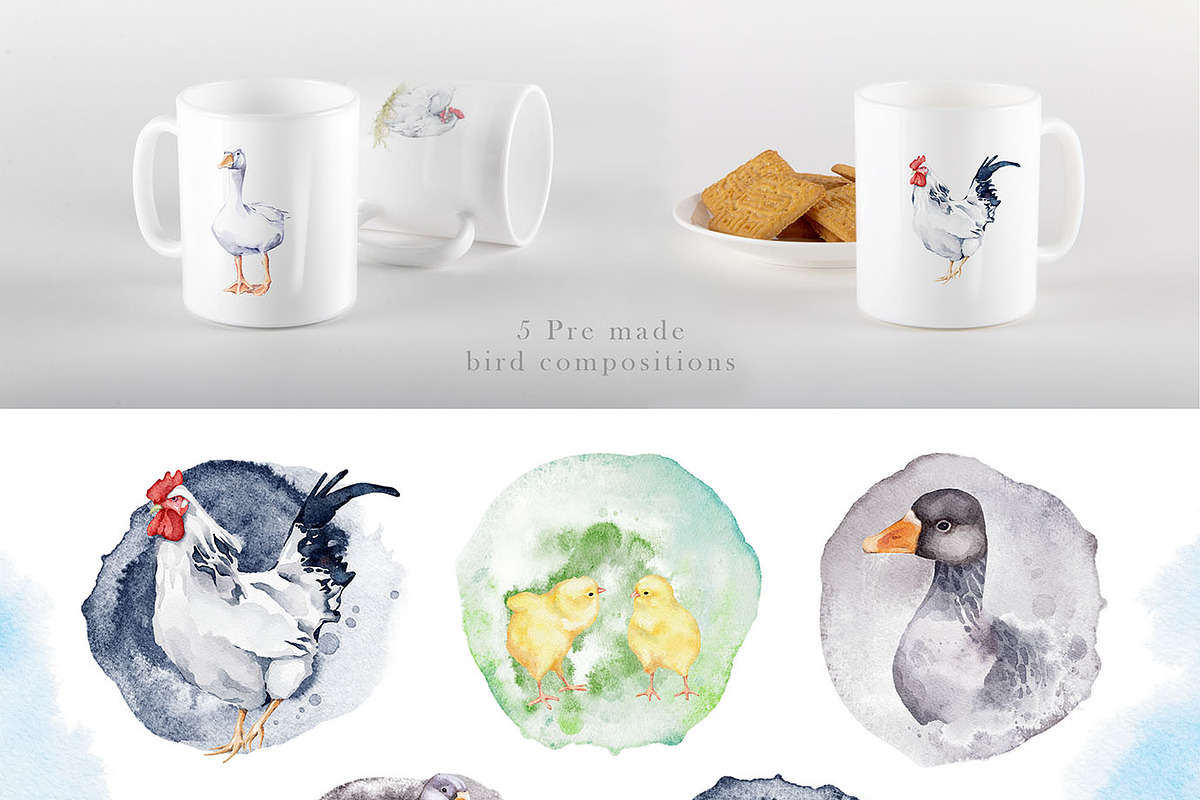 Charming Rustic Watercolors, an Animal Illustration by Eva Katerina (Photo 5 of 15)