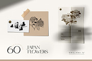 Japanese Flowers | Illustration Kit, an Object Illustration by Leleka.Store (Thumbnail 3 of 10)