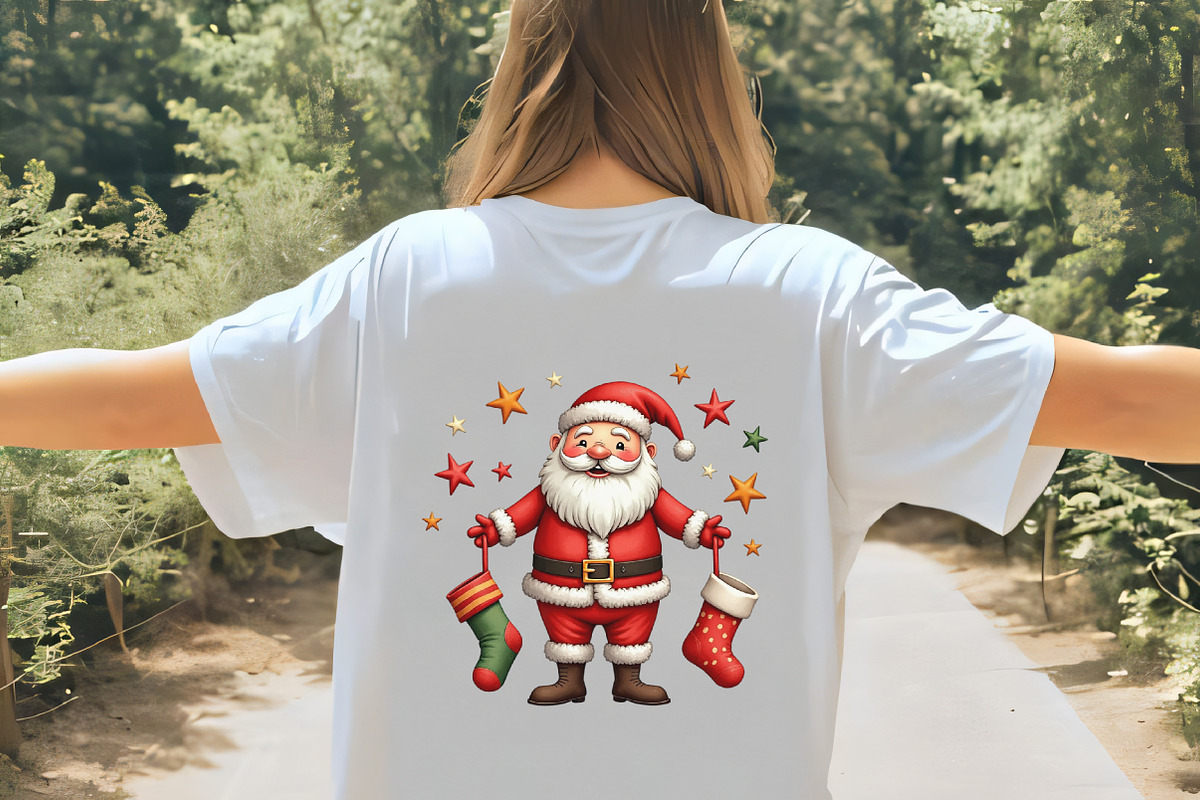 Patchwork Christmas Cute Santa Clipa, an Illustration by CrexoraLab (Photo 5 of 5)