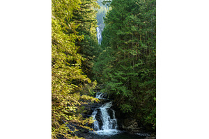 Lower and Middle Falls in Wallace, a Nature Photo by Backyard Stock
