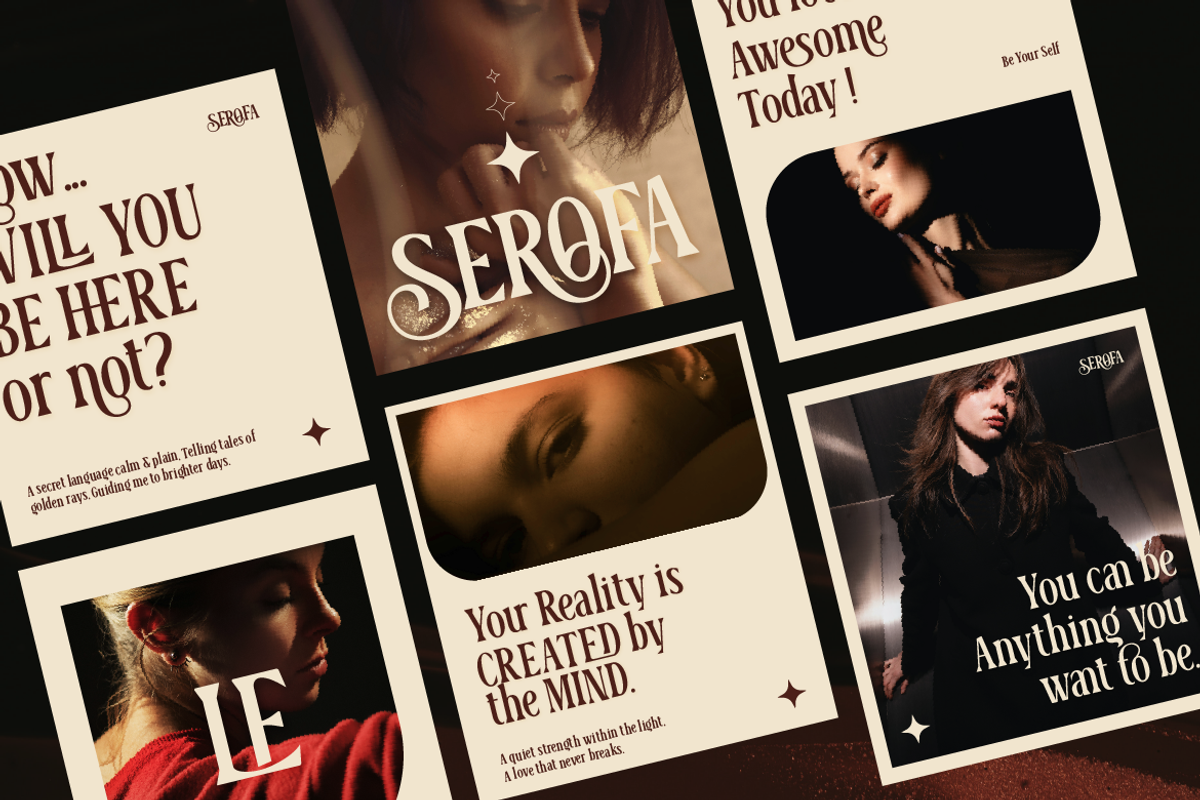 Serofa, a Sans Serif Font by Burntilldead (Photo 9 of 12)