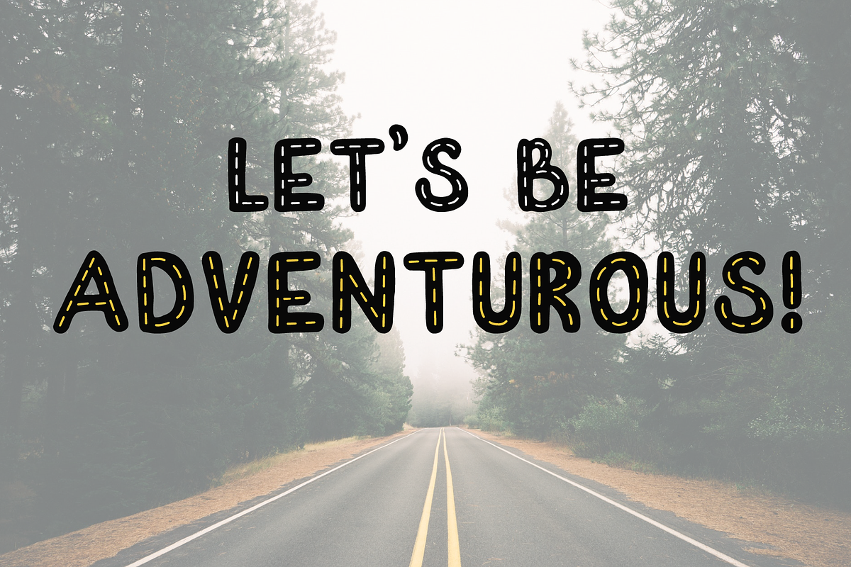 On The Road OpenType-SVG Font preview 2