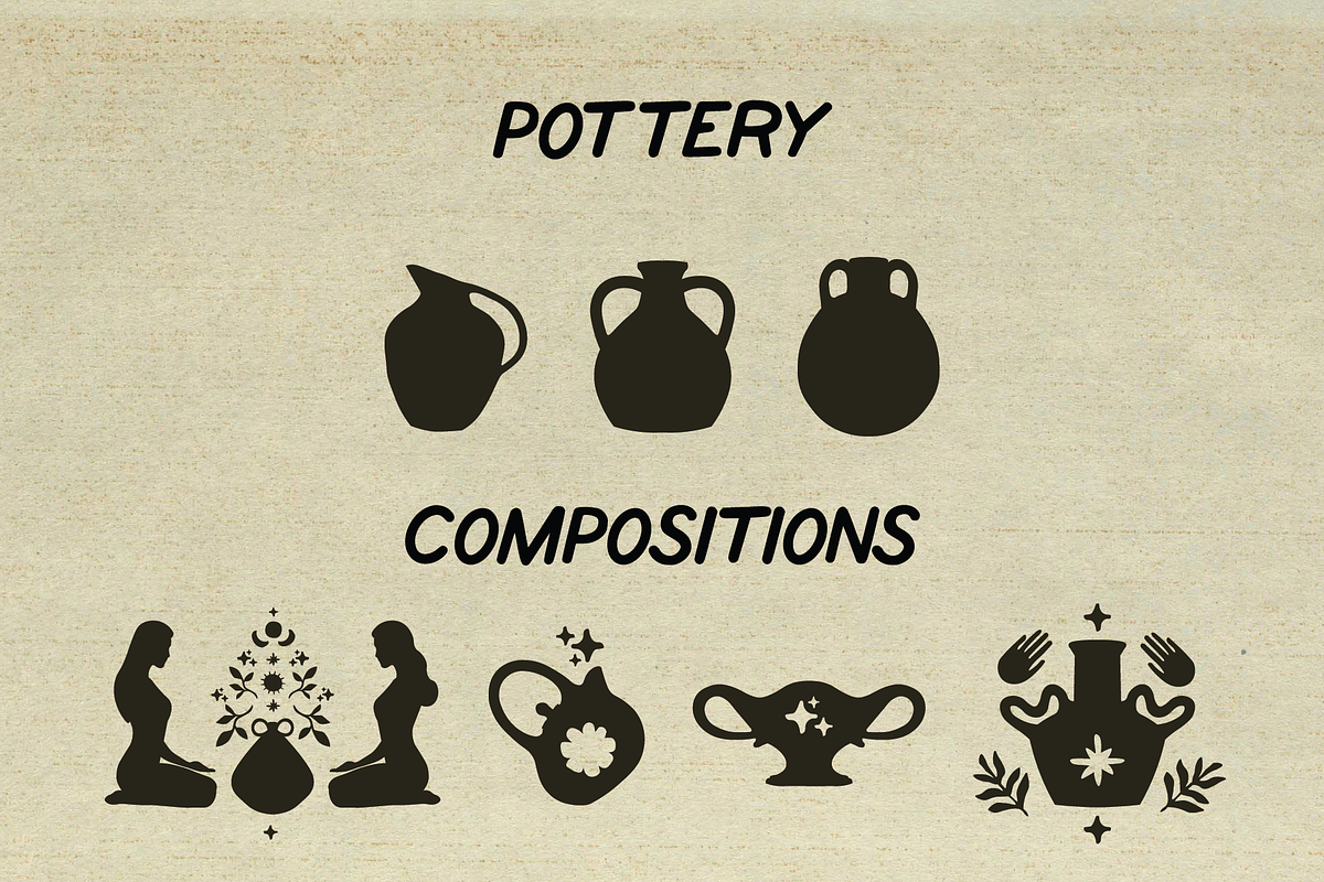 Magical Pottery Illustration Set, an Object Illustration by Aesthetic Vault (Photo 4 of 11)