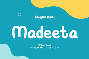 Madeeta - Display Playful Font