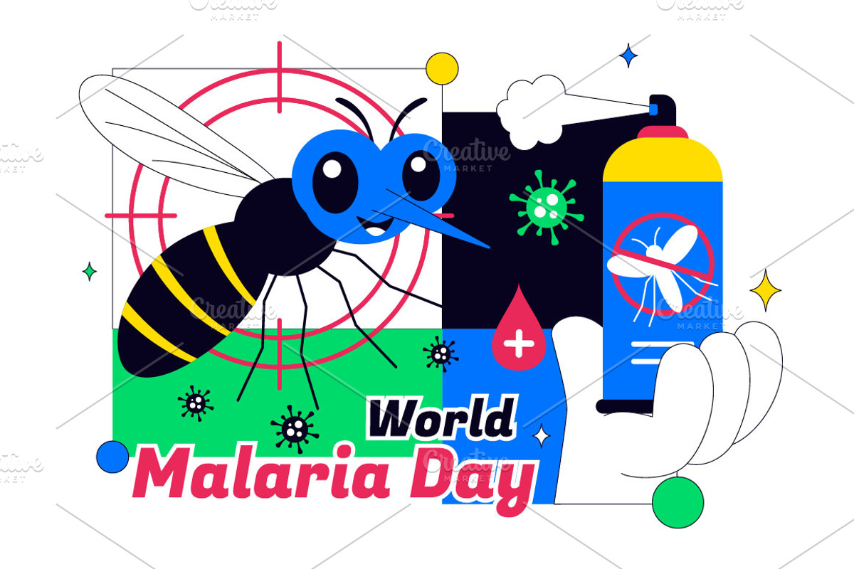 10 World Malaria Day Illustration, an Illustration by denayunebgt (Photo 4 of 4)