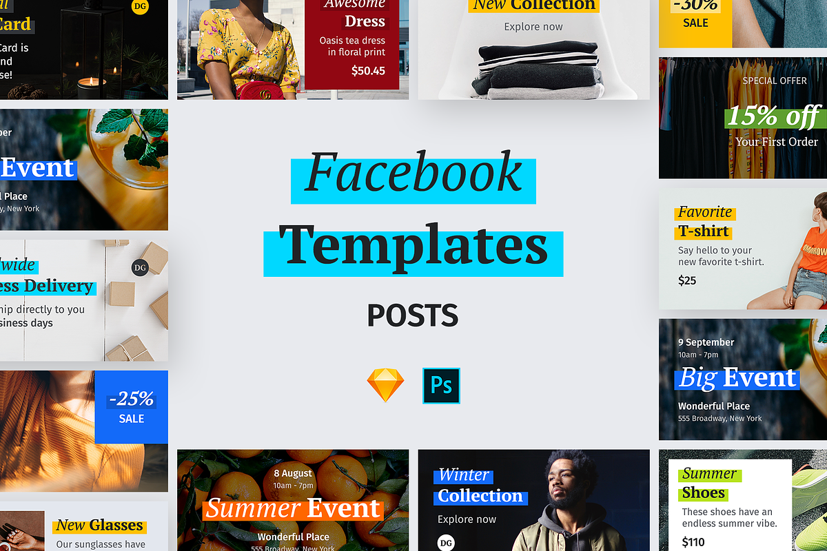 Facebook Templates, a Social Media Template by 123done