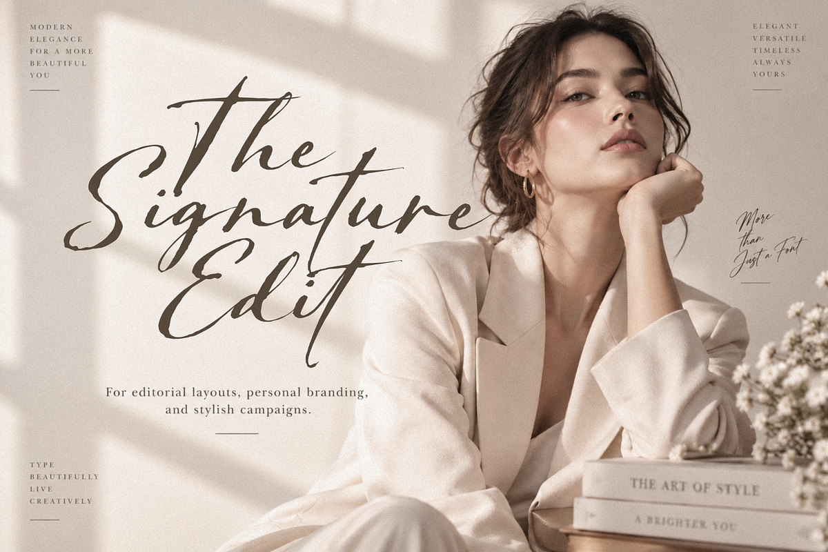 Bethoria - Signature Font, a Handwritten Font by figuree studio (Photo 2 of 10)