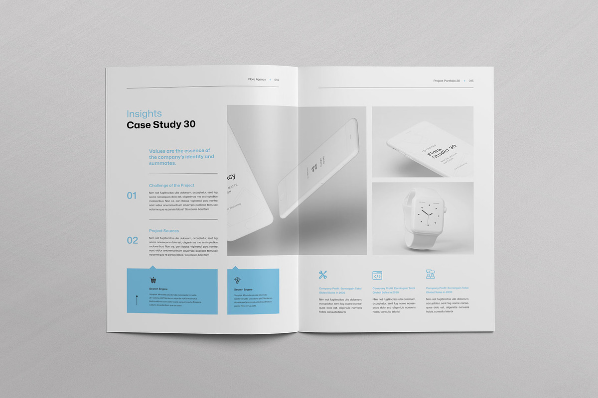 FLORA | Portfolio Template, a Brochure Template by KreateTribe (Photo 5 of 10)