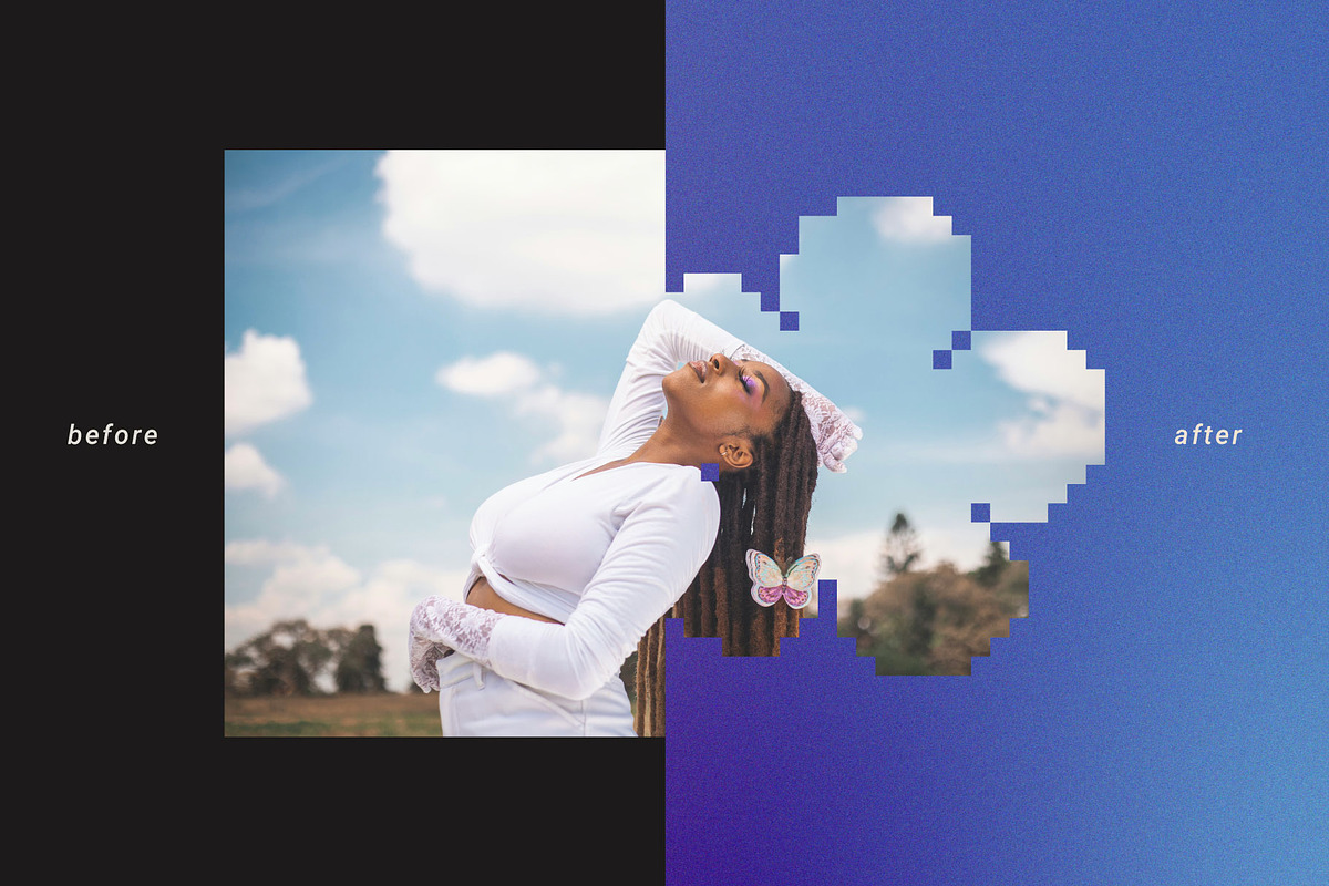 Pixel Shape Masks | Overlay Pack, a Graphic by stasylionet (Photo 2 of 10)