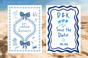 Blue coastal line art, sea clipart, an Object Graphic by Tani Kuzminka (Thumbnail 9 of 13)